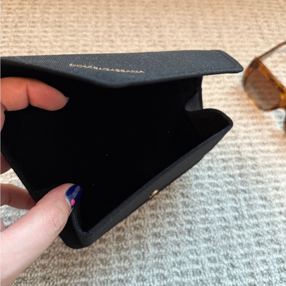 Dolce & Gabbana Havana Animal Print Shaded Sunglasses - Picture 9 of 10